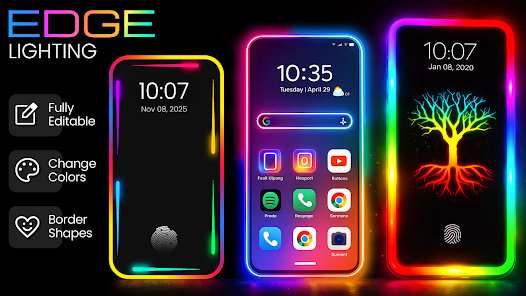 إضاءة الحواف المتحركة للهاتف.. أفضل تطبيقات Edge Lighting للأندرويد screenshot 3